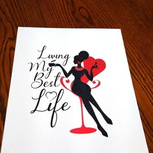 Living my best life Canvas